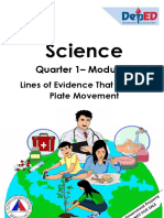 SCI-10 Q1 Mod-8 Linesevidenceplatemovement V3b-1