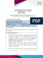 Guía de Actividades y Rúbrica de Evaluación - Tarea 0 - Reconocimiento de Funciones Sintácticas y Casos