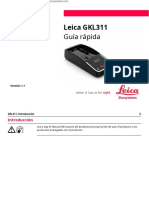 GUÍA RÁPIDA DE CARGADOR DE CARGADOR DE BATERÍA LEICA GKL311.en - Es