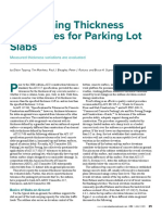 Establishing Thickness Tolerances For Parking Lot Slabs ACI July 2021