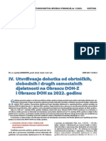 IV. Utvrđivanje Dohotka Od Obrtničkih, Slobodnih I Drugih Samostalnih Djelatnosti Na Obrascu DOH-Z I Obrascu DOH Za 2022. Godinu