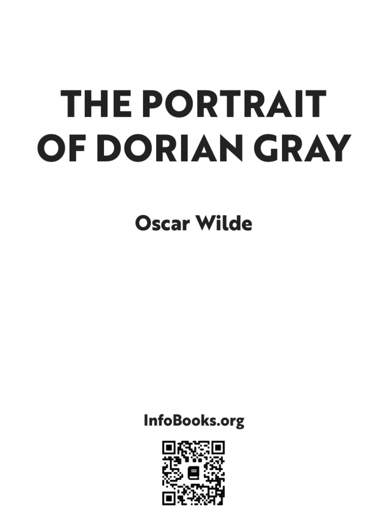 The Portrait of Dorian Gray. Oscar Wilde PDF The Picture Of Dorian Gray