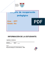 Carpeta de Recuperación Ept 4to Grado