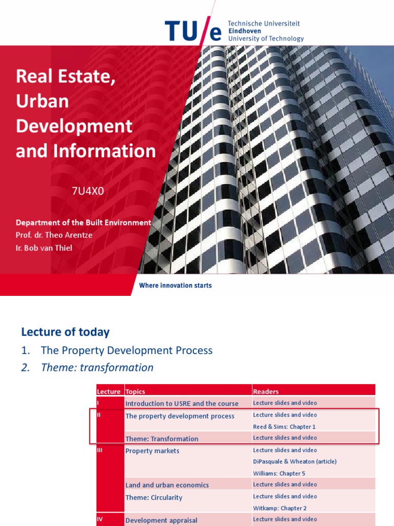 Lecture 2 - Property Development Process - All Parts | PDF | Investing ...