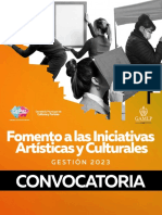 Convocatoria 2023 - Fomento A Las Iniciativas Artisticas y Culturales