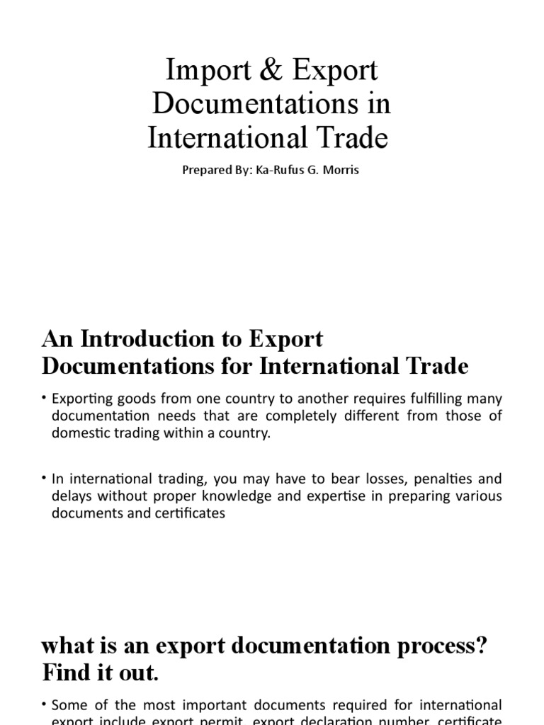 Essential Guide to Export Documentation | PDF | Customs | Letter Of Credit