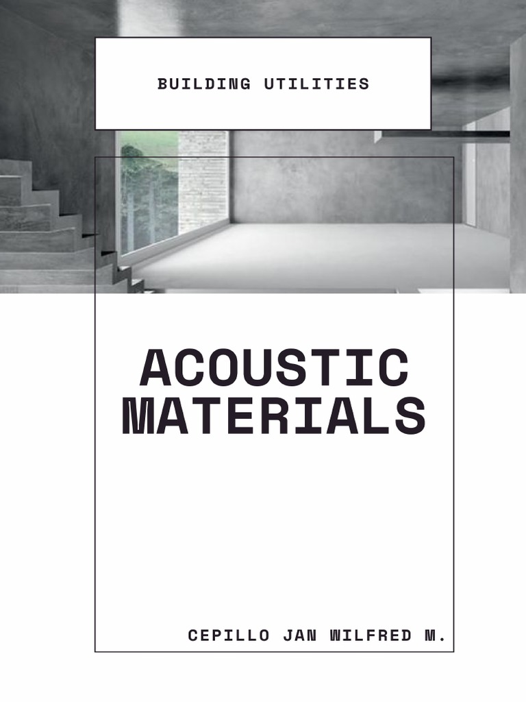 Acoustic Materials PDF