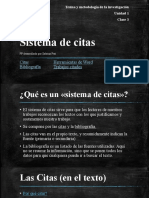 Sistema de Citas y Bibliografia