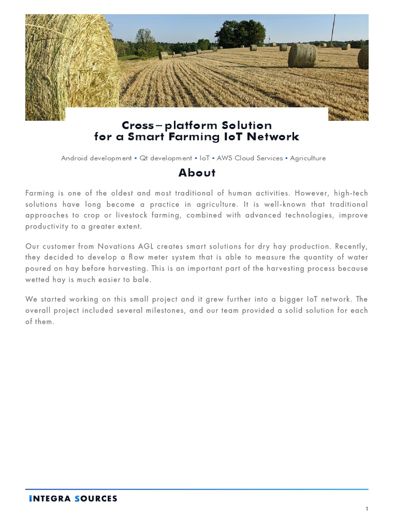 Smart Farming IoT Network | PDF | Mobile App | Internet Of Things