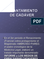 LEVANTAMIENTO DE CADÁVER