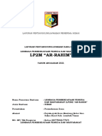 Laporan Pertanggungjawaban Penerima Hibah Ar Rahim