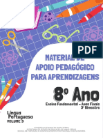 8 Ano 3 Bim - MAPA - EF2 - 8ano - V3 - Lingua Portuguesa - PF