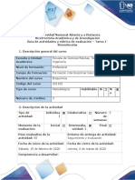 Guía de Actividades y Rúbrica de Evaluación - Tarea 1 - Biomoléculas