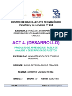 Act 4. (Desarrollo) : Centro de Bachillerato Tecnológico Industrial y de Servicios #234