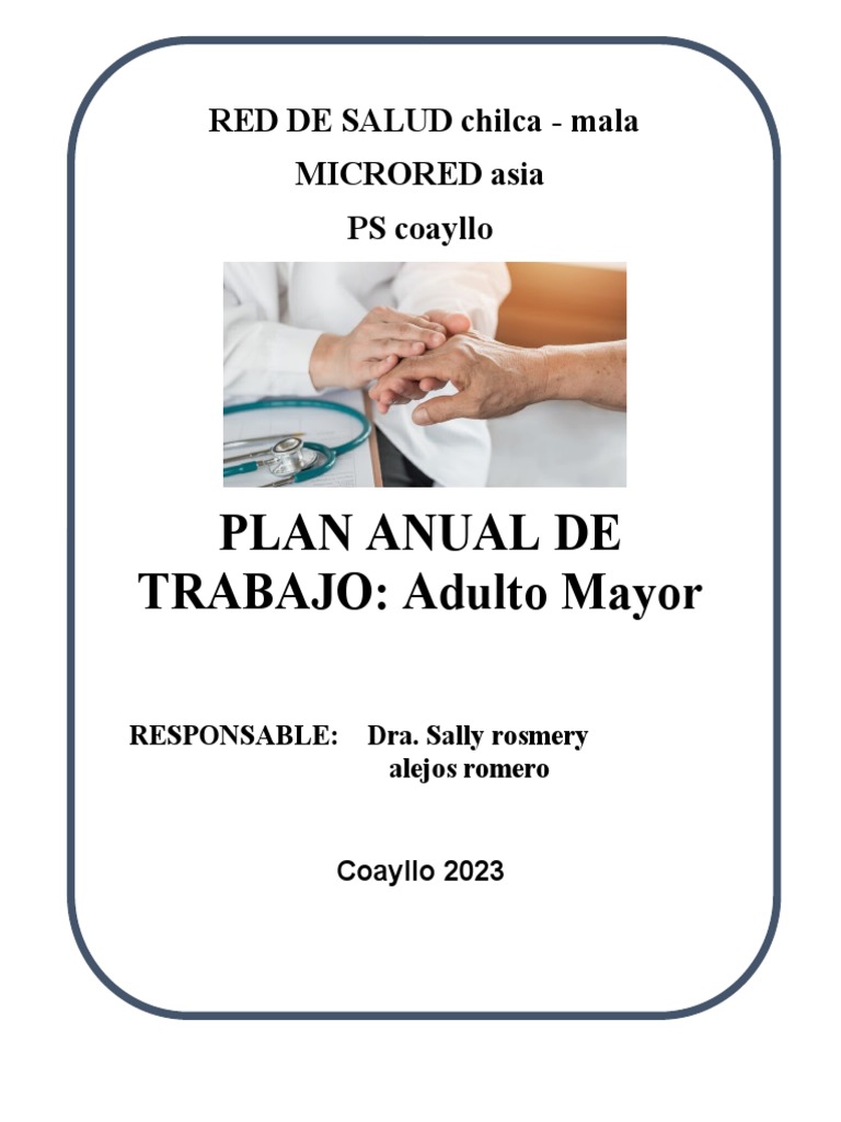 Plan de Salud para Adultos Mayores 2023 | PDF | Vejez | Promoción de la ...