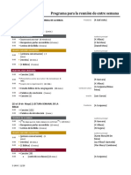 Programa para La Reunión de Entre Semana: (Umpechico # 13623) (6 Al 12 de Junio) - Lectura Semanal de La Biblia