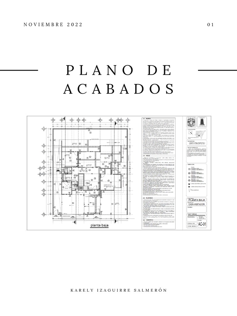 Planos de Acabados para Construcción | PDF | Hormigón | Mortero
