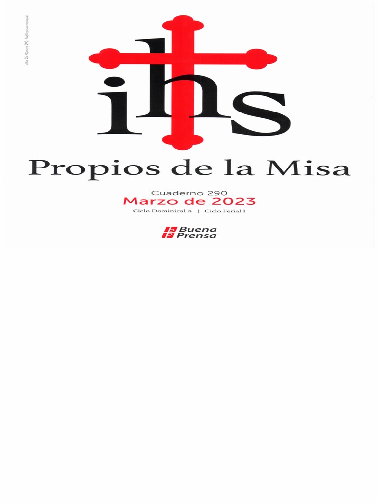 Propios de La Misa Marzo 2023 PDF