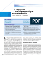 Las Urgencias en La Terapia Endodontica