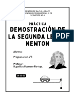 Demostración de La Segunda Ley de Newton