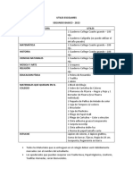 Utiles Escolares Segundo Basico 2023