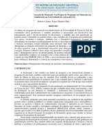 Planejamento Da Dissertação de Mestrado: Um Projeto Do Programa de Mestrado em Administração Na Universidade de Caixas Do Sul