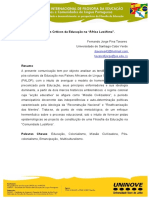 Os Limiares Críticos Da Educação Na "África Lusófona". Fernando Jorge Pina Tavares Universidade de Santiago-Cabo Verde