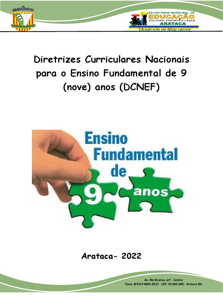 Diretrizes para Ensino Fundamental de 9 Anos | PDF | Alfabetização ...