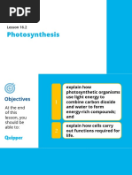 Earth and Life Science SHS 16.2 Photosynthesis