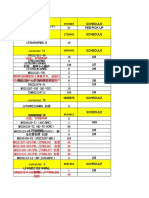 BH Schedule