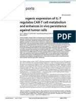 Transgenic Expression of IL 7 Regulates CAR T Cell Metabolism and Enhances in Vivo Persistence Against Tumor Cells