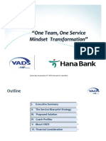 One Team One Service Mindset Transformation Hana Bank