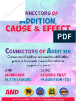 Connectos of Addition and Cause and Effect 2023