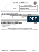 Multa de trânsito com informações detalhadas do veículo, pagamento e infração