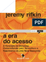 Resumo A Era Do Acesso Jeremy Rifkin