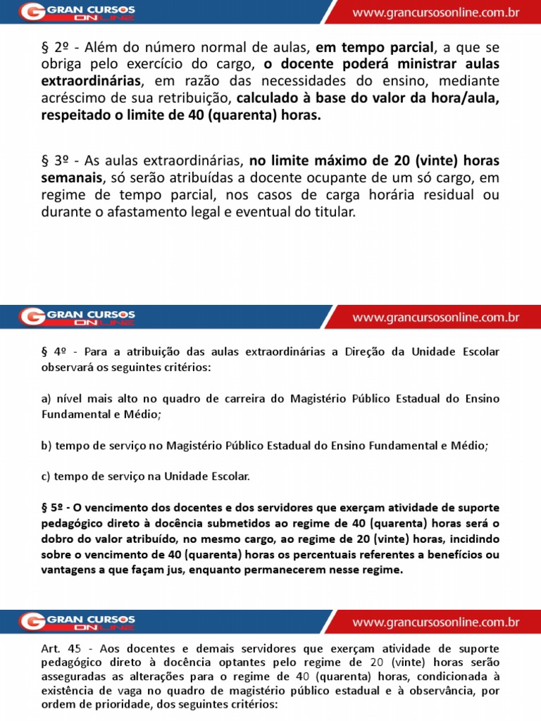 Regras para carga horária e atividades de professores | PDF | Pedagogia ...