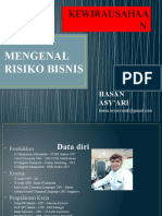 Pertemuan 6 Mengenal Risiko Bisnis