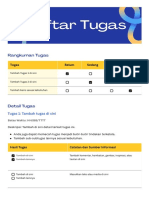 Daftar Tugas Pribadi Kobalt Emas Gaya Profesional Dinamis