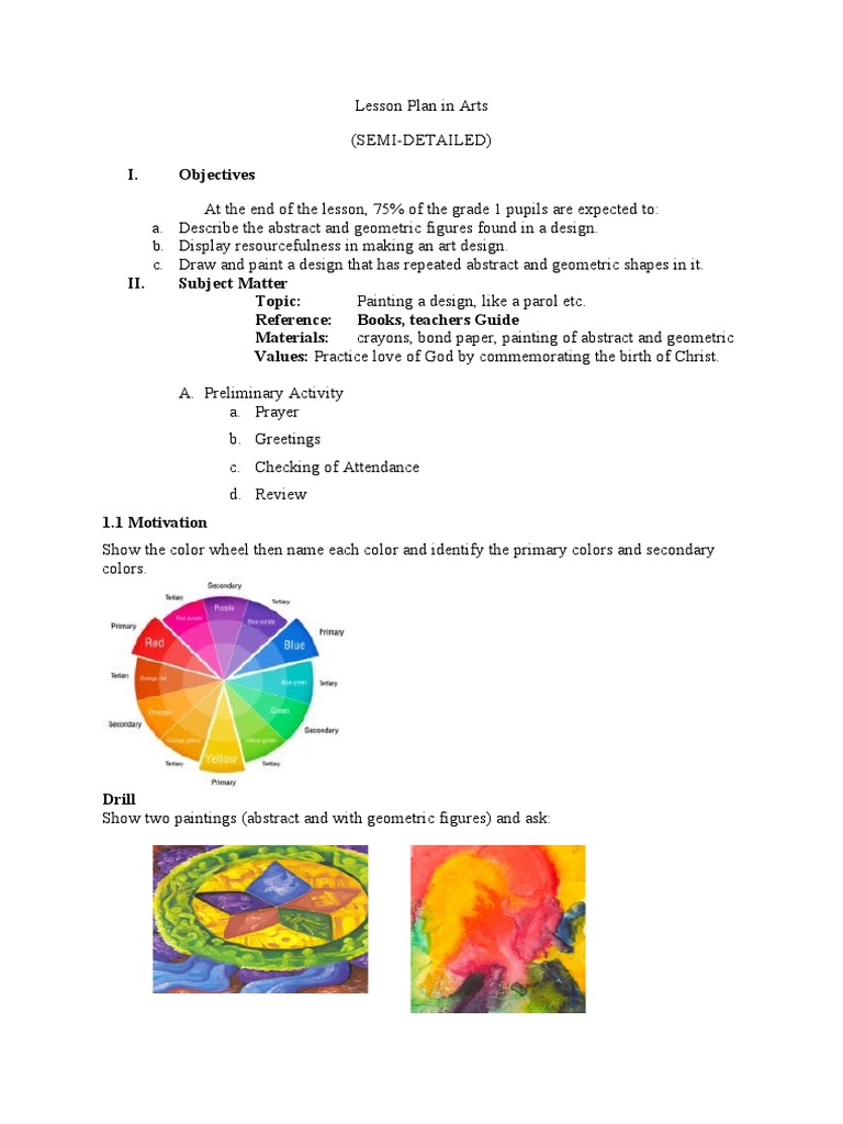Arts Dlp 1 Pdf Abstract Art Paintings