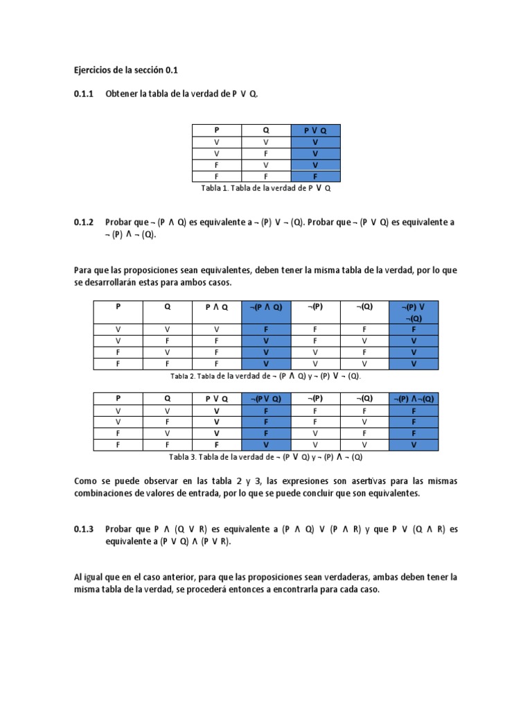 Tablas de La Verdad y Tautologia PDF Interpretación (filosofía