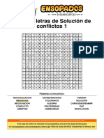 Solución de conflictos sopa de letras