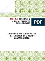 2 Conceptos Preservacion Conservacion Restauracion Mundo Contemporaneo