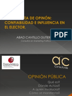 La Encuesta de Opinión: Confiabilidad e Influencia en El Elector - Abad-Cantillo