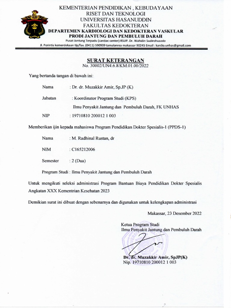 Surat Keterangan | PDF