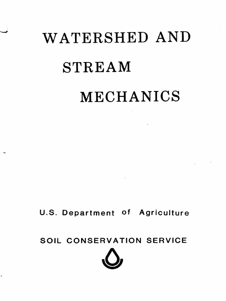 Watershed and Stream Mechanics 1980 ALL | PDF | Geomorphology | River