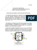 Investigación sobre el amplificador operacional: Características y configuraciones