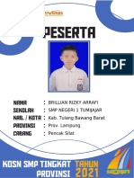 Idcard Peserta Kosn - Brillian Rizky Arrafi