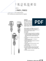 Liquicap M FMI51, FMI52 Capacitance Level Measurement Technical Info