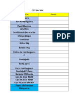 Cotizacion de Productos Kuwait