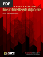 Proactive Police Response To Domestic-Related Repeat Calls For Service